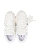 Sneakers "Out Of Office for Walking" per bambino Off - White Kids bianco con etichetta con logo - Rubino Kids