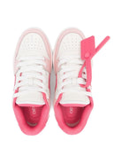 Sneakers "Out of Office" per bambina Off - White Kids rosa con toppa con logo - Rubino Kids
