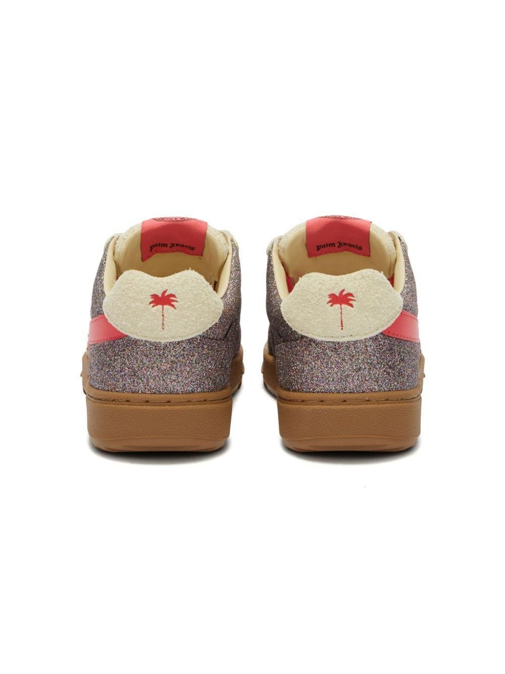 Sneakers Palm Beach University per bambina Palm Angels Kids argento con suola in gomma - Rubino Kids