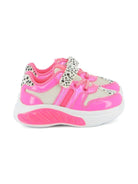 Sneakers per bambina Billieblush animalier con stampa leopardata - Rubino Kids