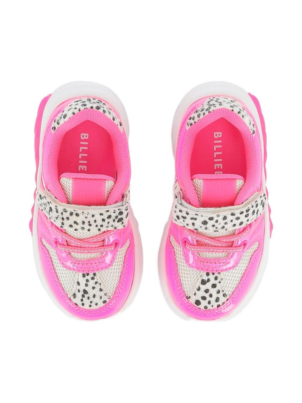Sneakers per bambina Billieblush animalier con stampa leopardata - Rubino Kids