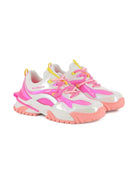 Sneakers per bambina Billieblush bianco con effetto olografico - Rubino Kids