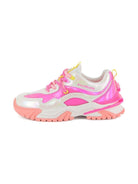 Sneakers per bambina Billieblush bianco con effetto olografico - Rubino Kids
