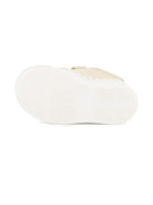 Sneakers per bambina Chloé Kids beige con ricamo con logo - Rubino Kids