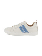 Sneakers per bambina Chloé Kids bianche con toppa con logo - Rubino Kids