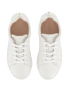 Sneakers per bambina Chloé Kids traforate bianche in pelle - Rubino Kids