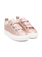Sneakers per bambina Colorichiari rosa con soletta in pelle con logo - Rubino Kids