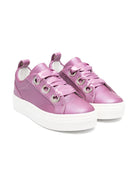 Sneakers per bambina Colorichiari viola con soletta in pelle con logo<BR/> - Rubino Kids