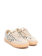 Sneakers per bambina Elisabetta Franchi La Mia Bambina beige con dettagli animalier - Rubino Kids