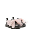 Sneakers per bambina Florens nero con fiocco rosa - Rubino Kids