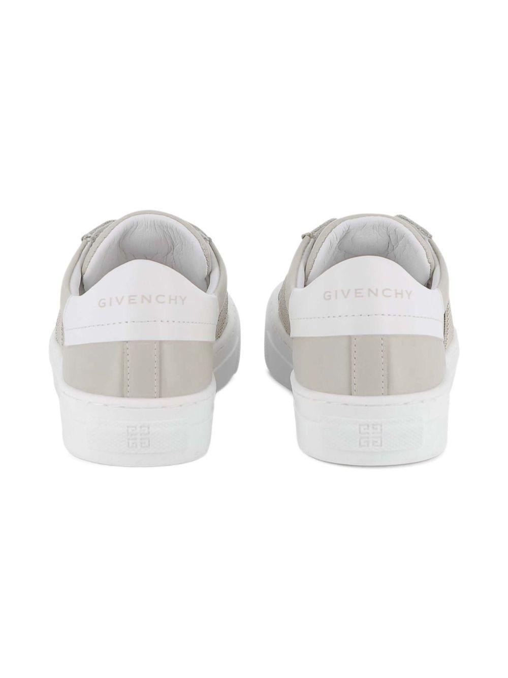 Sneakers per bambina Givenchy Kids beige con scritta con logo - Rubino Kids