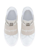 Sneakers per bambina Givenchy Kids beige con scritta con logo - Rubino Kids