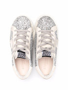 Sneakers per bambina Golden Goose Kids argento con glitter - Rubino Kids