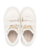 Sneakers per bambina Golden Goose Kids beige con design traforato - Rubino Kids