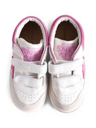 Sneakers per bambina Golden Goose Kids bianco con cinturino decorato con stella - Rubino Kids