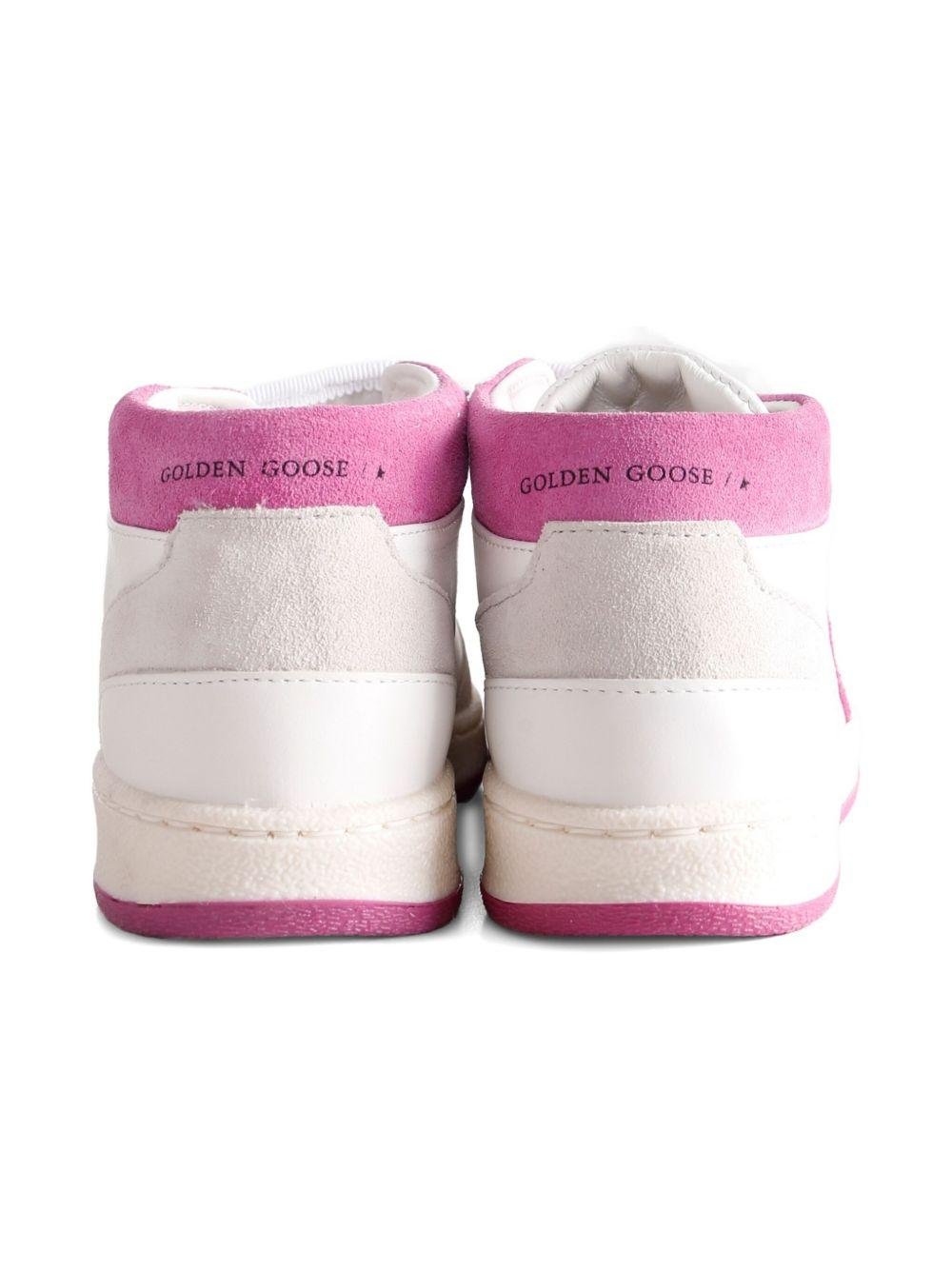 Sneakers per bambina Golden Goose Kids bianco con cinturino decorato con stella - Rubino Kids
