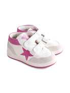Sneakers per bambina Golden Goose Kids bianco con cinturino decorato con stella - Rubino Kids