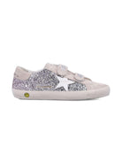 Sneakers per bambina Golden Goose Kids grigio con applicazione a stella - Rubino Kids