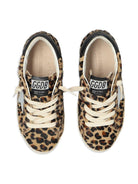 Sneakers per bambina Golden Goose Kids Super - star Classic With List marrone leopardate - Rubino Kids