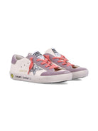 Sneakers per bambina Golden Goose Kids Superstar bianco con dettaglio stella glitter - Rubino Kids