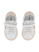 Sneakers per bambina Karl Lagerfeld Kids bianche con cinturino applicato - Rubino Kids