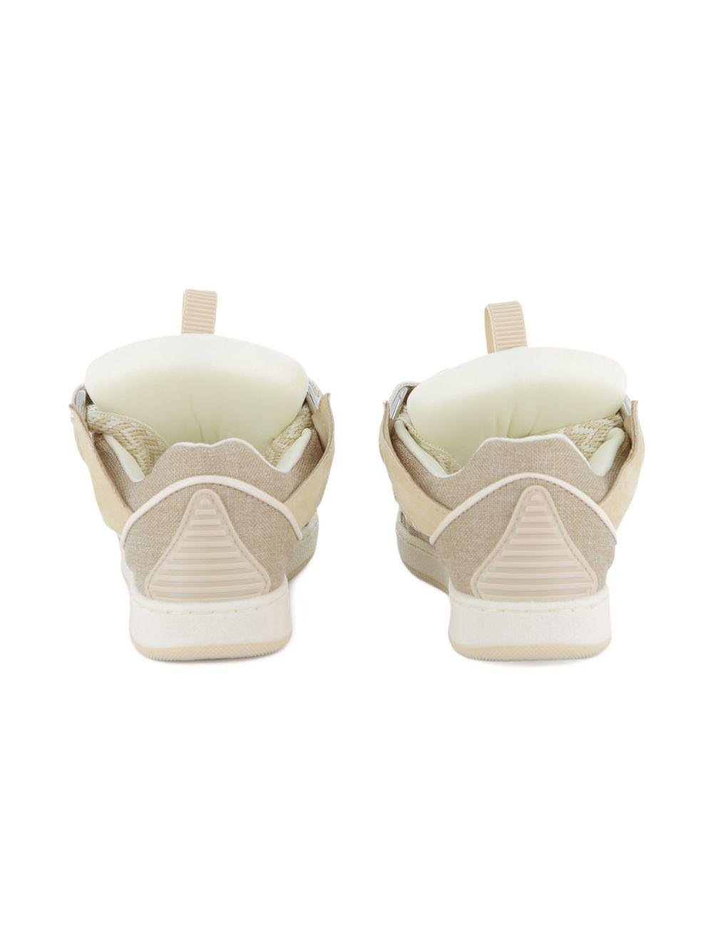 Sneakers per bambina Lanvin beige in pizzo - Rubino Kids