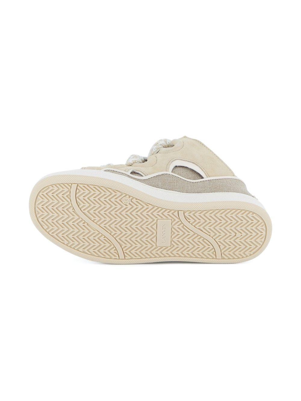 Sneakers per bambina Lanvin beige in pizzo - Rubino Kids