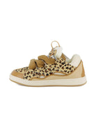 Sneakers per bambina Lanvin Enfant beige con stampa leopardata - Rubino Kids