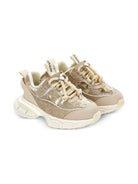 Sneakers per bambina Monnalisa beige con glitter - Rubino Kids