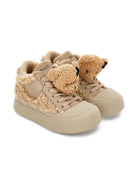 Sneakers per bambina Monnalisa beige in shearling - Rubino Kids