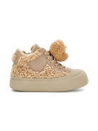 Sneakers per bambina Monnalisa beige in shearling - Rubino Kids