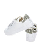 Sneakers per bambina Monnalisa bianche con glitter - Rubino Kids