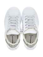 Sneakers per bambina Monnalisa bianche con glitter - Rubino Kids
