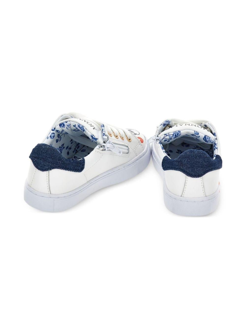 Sneakers per bambina Monnalisa bianco con fantasia Mickey Mouse - Rubino Kids