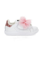 Sneakers per bambina Monnalisa rosa con dettaglio in tulle - Rubino Kids