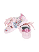 Sneakers per bambina Monnalisa rosa con fantasia Stitch - Rubino Kids