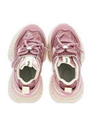Sneakers per bambina Monnalisa rosa con glitter - Rubino Kids