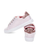 Sneakers per bambina Monnalisa rosa con glitter - Rubino Kids
