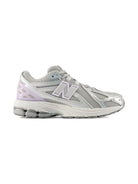 Sneakers per bambina New Balance Kids grigie con inserti in rete - Rubino Kids