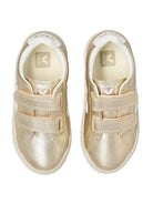Sneakers per bambina VEJA Kids oro con applicazione logo - Rubino Kids