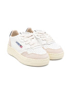 Sneakers per bambini Autry Kids beige con dettagli traforati - Rubino Kids