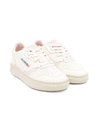 Sneakers per bambini Autry Kids bianco con dettagli traforati - Rubino Kids