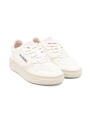Autry Kids white sneakers with perforated details