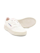 Sneakers per bambini Autry Kids bianco con dettagli traforati - Rubino Kids