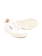 Sneakers per bambini Autry Kids bianco in pelle Dallas - Rubino Kids
