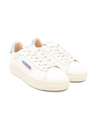 Sneakers per bambini Autry Kids bianco in pelle Dallas - Rubino Kids