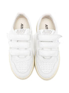 Sneakers per bambini Autry Kids bianco in pelle Medalist - Rubino Kids