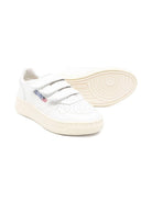 Sneakers per bambini Autry Kids bianco in pelle Medalist - Rubino Kids