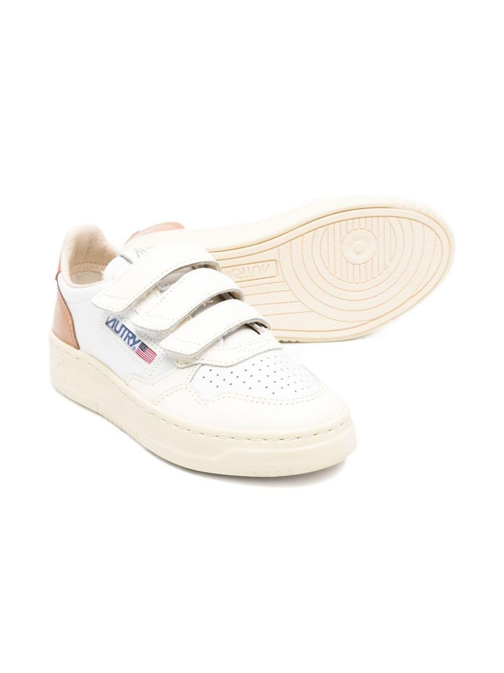 Sneakers per bambini Autry Kids bianco in pelle Medalist - Rubino Kids