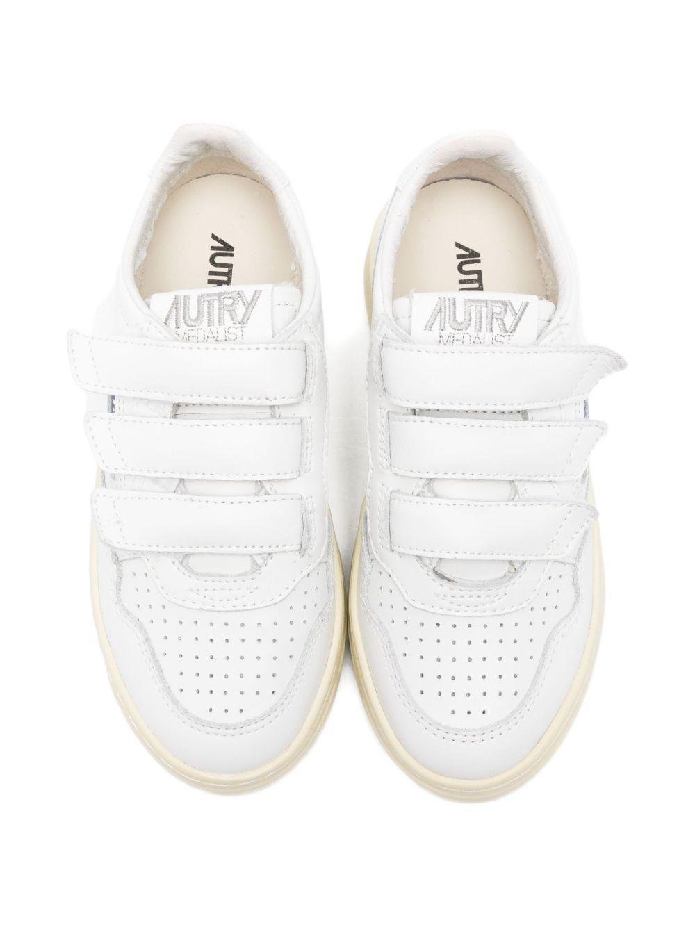 Sneakers per bambini Autry Kids bianco in pelle Medalist - Rubino Kids